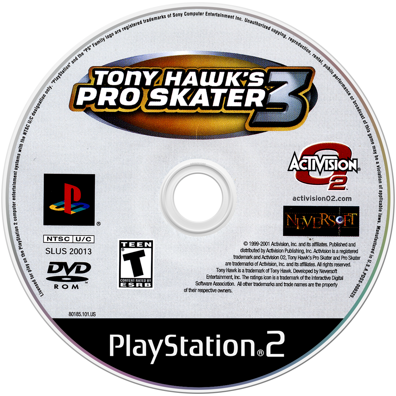 Tony Hawk 3 media 5 for Playstation 2